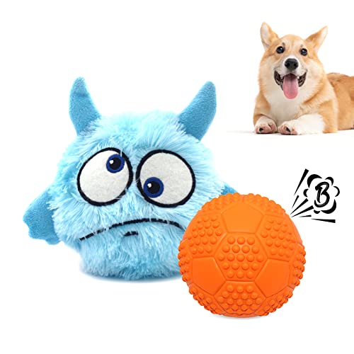Namsan Hundespielzeug aus Plüsch, mit Quietschball, interaktives Welpenspielzeug gegen Langeweile, weich, langlebig, Haustierspielzeug für kleine und mittelgroße Hunde von Namsan