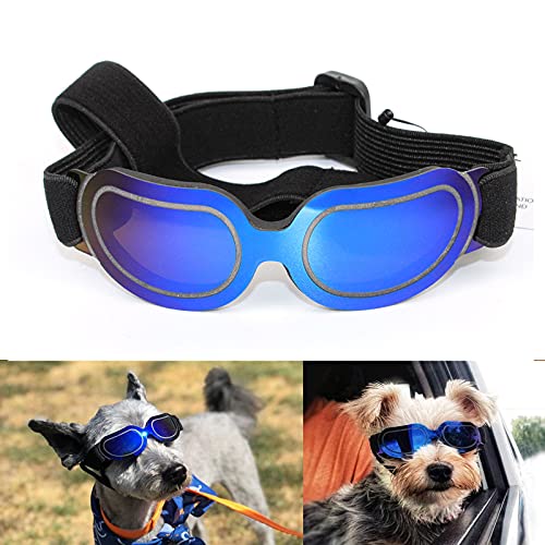 NAMSAN Sonnenbrille Hund Hundebrille für Kleine Hunde Einstellbare Komfortabel UV-Schutzbrille von Namsan