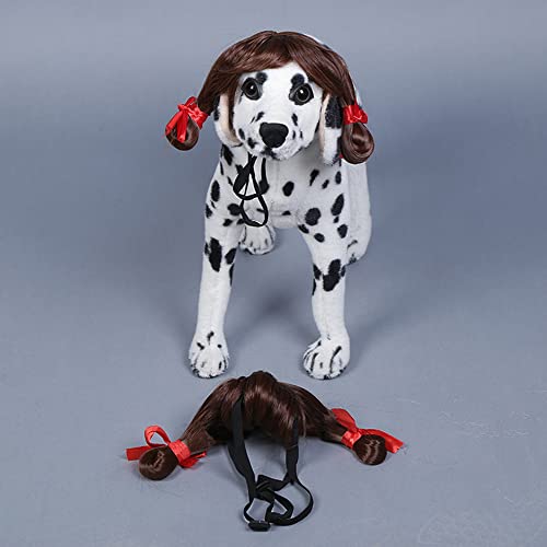 Namvo Hundeperücke Tierhaarkostüme, Entzückende Katzenperücken mit Gummiband für Halloween, Heiligabend, Festival, Party, Dekoration, Dunkelbraun Namvo Hundeperücke Tierhaarkostüme, Entzückende Katzenperücken mit Gummiband für Halloween, Heiligabend, Festival, Party, Dekoration, Dunkelbraun von Namvo