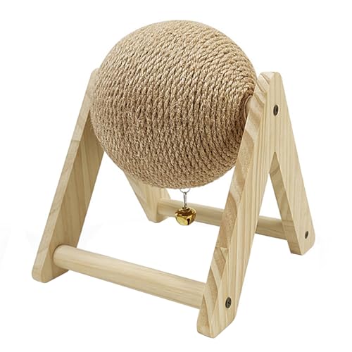 Namvo Pet Kratzball gegen Langeweile, kaufester Sisalball mit Zwergohr-Ohr, geeignet für Hunde und Katzen von Namvo