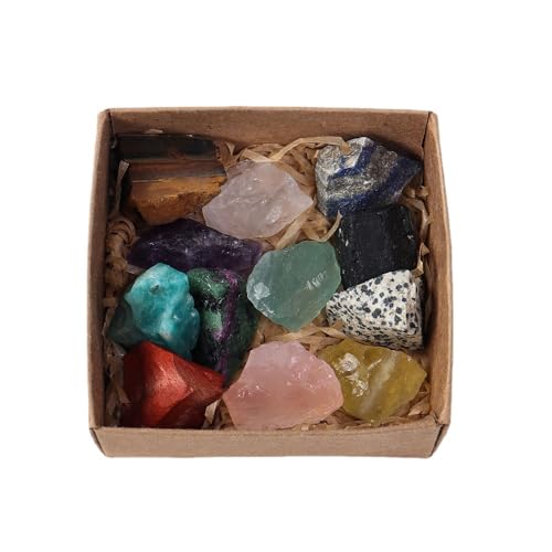 Namzi 1 Stück natürlicher, mehrfarbiger Kristall-Rohstein, zerkleinerter Aromatherapie-Stein, erweiterter Duftstein-Set, Geschenk-Box Namzi 1 Stück natürlicher, mehrfarbiger Kristall-Rohstein, zerkleinerter Aromatherapie-Stein, erweiterter Duftstein-Set, Geschenk-Box von Namzi