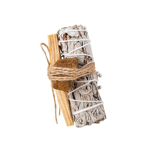 Namzi 1 Stück natürlicher weißer Salbei, heiliger Holzstreifen, natürlicher brauner Kristall, Rohstein, Aromatherapie, Zauberstab-Set, Raumduft, Reinigung, Ornament Namzi 1 Stück natürlicher weißer Salbei, heiliger Holzstreifen, natürlicher brauner Kristall, Rohstein, Aromatherapie, Zauberstab-Set, Raumduft, Reinigung, Ornament von Namzi