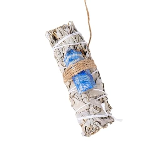 Namzi 1 Stück natürliches kalifornisches weißes Rattenschwanzgras, einspitziger Energiestein, blauer sechseckiger Prisma, Aromatherapiestab, Zedernstab-Set, Aromatherapie-Ornament-Dekoration Namzi 1 Stück natürliches kalifornisches weißes Rattenschwanzgras, einspitziger Energiestein, blauer sechseckiger Prisma, Aromatherapiestab, Zedernstab-Set, Aromatherapie-Ornament-Dekoration von Namzi