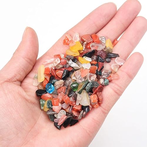 Namzi 1 kg natürlicher Kristallschotter, Aromatherapie-Polierstein, Entmagnetisierungsstein, Aquarium-Reinigung, Dekoration, farbiger Naturstein, 5–7 mm von Namzi