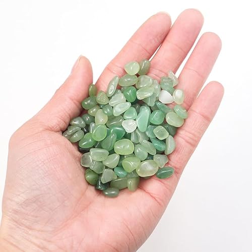Namzi 1 kg natürlicher Kristallschotter, Aromatherapie-Polierstein, Entmagnetisierungsstein, Aquarium-Reinigung, Dekoration, grüner Naturstein, 5–7 mm von Namzi