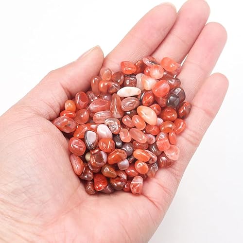Namzi 1 kg natürlicher Kristallschotter, Aromatherapie-Polierstein, Entmagnetisierungsstein, Aquarium-Reinigung, Dekoration, roter Naturstein, 5–7 mm von Namzi