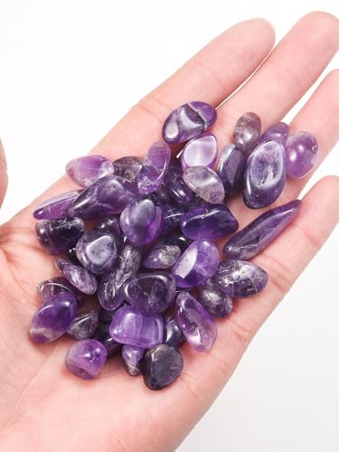 Namzi 1 kg natürlicher Kristallschotter, Aromatherapie-Polierstein, Entmagnetisierungsstein, Aquarium-Reinigung, Dekoration, violetter Naturstein, 5–7 mm von Namzi