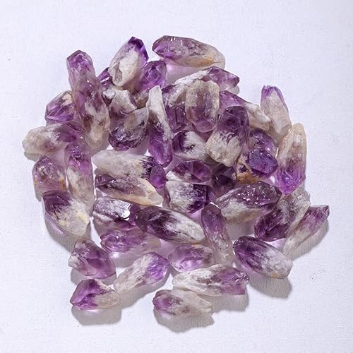 Namzi 1 kg natürlicher violetter Kristall, Zahnkristall, Rohstein, Mineralstandard, 2,5–3,5 cm, violetter Schotter, Aromatherapie-Stein, Expansionsstein, Entmagnetisierung, dekoratives Ornament von Namzi