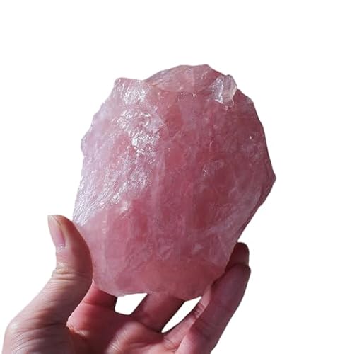 Namzi 1 rosa großes Stück natürlicher Kristall-Rohstein mit einem Gewicht von ca. 800–1000 g, Aromatherapie-Stein, großes Stück Naturstein, Heimdekoration, Ornament von Namzi