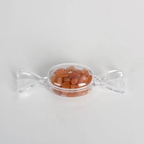 Namzi 10 Stück natürliche Kristallstein-Imitation Süßigkeiten Rohstein rot natürlicher Dongling Kies Ornament Desktop Dekoration DIY Geschenk Handwerk Geschenk Ornamente von Namzi