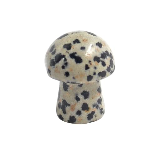 Namzi 10 Stück natürliche schwarze gepunktete Kristallsteine, Pilz-Ornament, Mini, 2 x 1,5 cm, kleiner Pilz-Kristallstein, Handwerk, Desktop-Ornament, Dekoration von Namzi