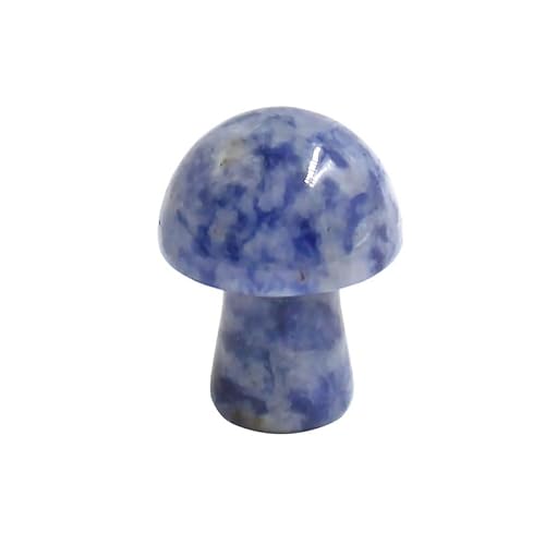 Namzi 10 Stück natürlicher blauer gepunkteter Kristallstein, Pilz-Ornament, Mini, 2 x 1,5 cm, kleiner Pilz-Kristallstein, Handwerk, Desktop-Ornament, Dekoration Namzi 10 Stück natürlicher blauer gepunkteter Kristallstein, Pilz-Ornament, Mini, 2 x 1,5 cm, kleiner Pilz-Kristallstein, Handwerk, Desktop-Ornament, Dekoration von Namzi
