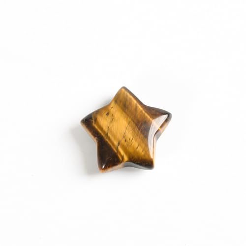 Namzi 10 Stück natürlicher brauner Kristall-Rohstein, Mini, 2,5 x 2,4 cm, Pentagramm, Naturstein, Zubehör, Anhänger, DIY-Dekoration, Geschenkzubehör von Namzi