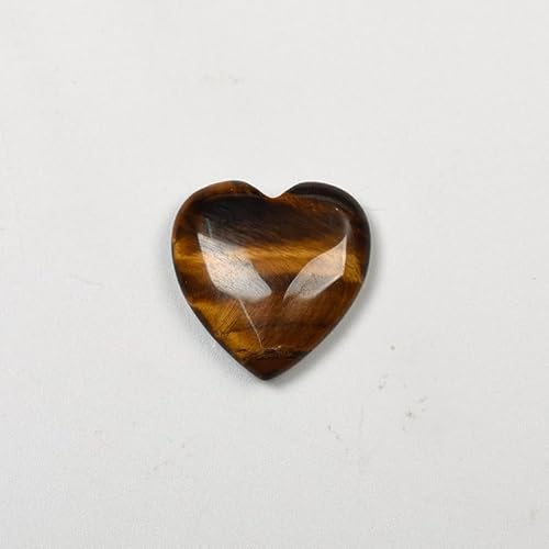 Namzi 10 Stück natürlicher brauner Kristall-Rohstein, Mini, 2 x 2 cm, herzförmiger Naturstein-Zubehör, Anhänger, DIY-Dekoration, Geschenkzubehör von Namzi