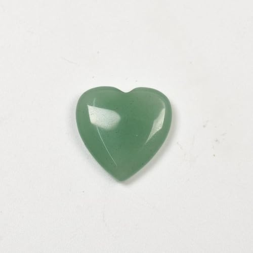 Namzi 10 Stück natürlicher grüner Kristall-Rohstein, Mini, 2 x 2 cm, herzförmiger Naturstein-Zubehör, Anhänger, DIY-Dekoration, Geschenkzubehör von Namzi