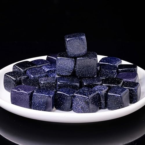 Namzi 100 g natürlicher Kristall-Rohstein, Blockstein, tiefblauer Aromastein, Erweiterungsstein, Aquarium-Dekoration, natürlicher Blockstein, 1,5–2 cm von Namzi