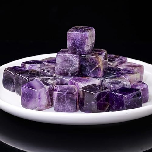 Namzi 100 g violetter Naturkristall-Rohstein, Blockstein, Aromatherapie-Stein, Expansionsstein, Aquarium-Dekoration, natürlicher Blockstein, 1,5–2 cm von Namzi