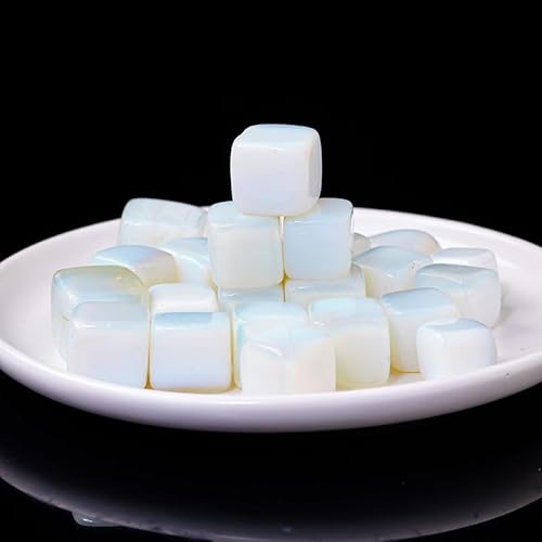 Namzi 100 g weißer natürlicher Opal-Kristall-Rohstein, Aromatherapie-Stein, Erweiterungsstein, Aquarium-Dekoration, natürlicher Blockstein, 1,5–2 cm von Namzi