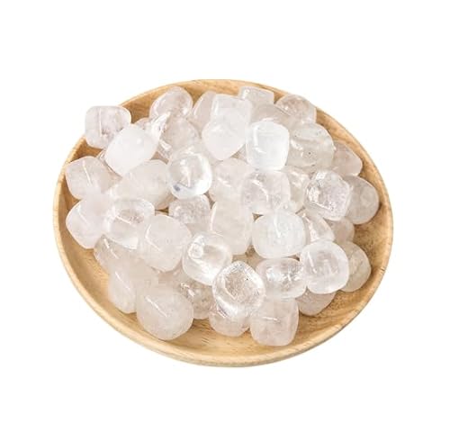 Namzi 100 g weißer transparenter Naturkristall-Rohstein, Blockstein, Aromatherapie-Stein, Erweiterungsstein, Aquarium-Dekoration, Naturblockstein, 1,5–2 cm von Namzi