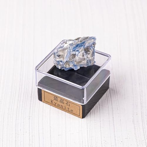 Namzi 2 Stück blaue natürliche Kristall-Rohstein-Erzproben-Set, Kristall-Mineral für Kinder, Wissenschaft, Popularisierung, Lehrgeschenk, Ornament von Namzi