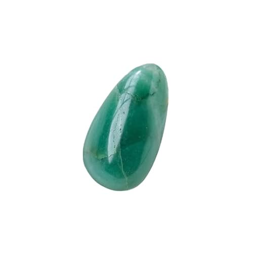 Namzi 2 Stück grüne natürliche Kristall-Wassertropfen-Form, 3–5 cm Griffstück, Originalstein, Mineral-Standard-Wassertropfenform, Spielzeug, Heimbüro-Dekoration, Ornament von Namzi