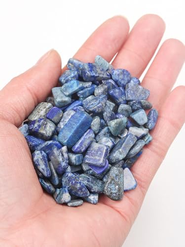 Namzi 200 g blauer Naturkristall, zerkleinerter Stein 5–7 mm, Aromatherapie-Polierstein, Entmagnetisierungsstein, Aquarium-Reinigung, Dekoration, Naturstein von Namzi