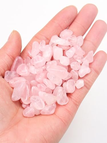 Namzi 200 g rosa Naturkristall Crushed Stone 5-7 mm Aromatherapie-Polierstein Entmagnetisierung Stein Aquarium Reinigung Dekoration Naturstein von Namzi