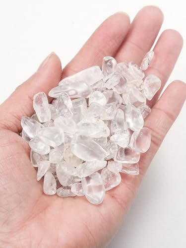 Namzi 200 g weißer Naturkristall, zerkleinerter Stein 5–7 mm, Aromatherapie-Polierstein, Entmagnetisierungsstein, Aquarium-Reinigung, Dekoration, Naturstein von Namzi