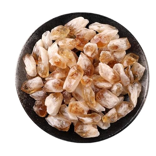 Namzi 500 g natürliche gelbe Kristallzähne, gelber Kristall-Rohstein, Mineralprobe, Aromatherapie-Stein, Duftausdehnungsstein, Entmagnetisierung, dekoratives Ornament von Namzi