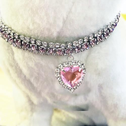 Namzi Haustier-Dekoration, Halsband, Halskette, Katzen- und Hundezubehör, Dekoration, verstellbar, für Welpen, Hunde, Katzen, Haustierpflege-Zubehör, L, Rosa 01 Namzi Haustier-Dekoration, Halsband, Halskette, Katzen- und Hundezubehör, Dekoration, verstellbar, für Welpen, Hunde, Katzen, Haustierpflege-Zubehör, L, Rosa 01 von Namzi