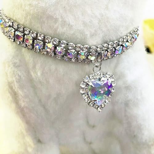 Namzi Haustier-Dekoration, Halsband, Halskette, Katzen- und Hundezubehör, Dekoration, verstellbar, für Welpen, Hunde, Katzen, Haustierpflege-Zubehör, L, Weiß 01 Namzi Haustier-Dekoration, Halsband, Halskette, Katzen- und Hundezubehör, Dekoration, verstellbar, für Welpen, Hunde, Katzen, Haustierpflege-Zubehör, L, Weiß 01 von Namzi