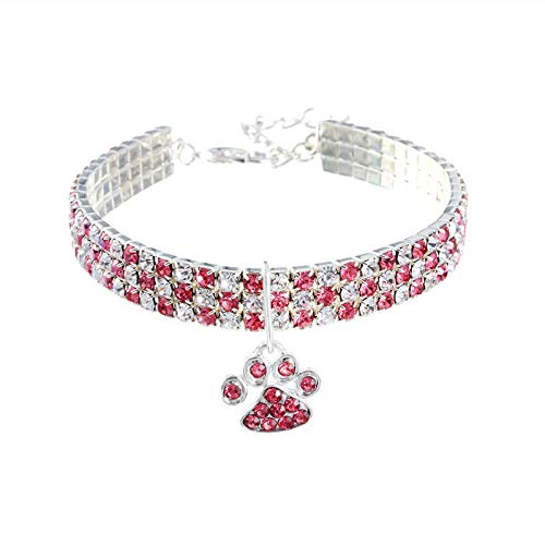 Namzi Haustier-Dekoration, Halsband, Halskette, Katzen- und Hundezubehör, Dekoration, verstellbar, für Welpen, Hunde, Katzen, Haustierpflege-Zubehör, Rose, S Namzi Haustier-Dekoration, Halsband, Halskette, Katzen- und Hundezubehör, Dekoration, verstellbar, für Welpen, Hunde, Katzen, Haustierpflege-Zubehör, Rose, S von Namzi