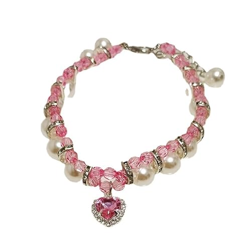 Namzi Haustier-Dekoration, Halsband, Halskette, Katzen- und Hundezubehör, Dekoration, verstellbar, für Welpen, Hunde, Katzen, Haustierpflege-Zubehör, S, Rosa D Namzi Haustier-Dekoration, Halsband, Halskette, Katzen- und Hundezubehör, Dekoration, verstellbar, für Welpen, Hunde, Katzen, Haustierpflege-Zubehör, S, Rosa D von Namzi