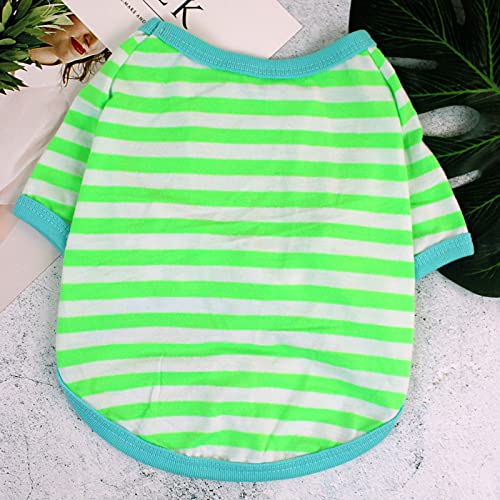 Namzi Hunde- und Katzen-T-Shirt, atmungsaktives Haustier-Shirt, Welpen-Sweatshirt, Hundekleidung, Outfit-Bekleidung für kleine, mittelgroße Hunde und Katzen, Grün, Größe S Namzi Hunde- und Katzen-T-Shirt, atmungsaktives Haustier-Shirt, Welpen-Sweatshirt, Hundekleidung, Outfit-Bekleidung für kleine, mittelgroße Hunde und Katzen, Grün, Größe S von Namzi