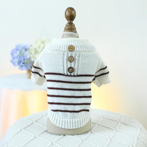 Namzi Hundebekleidung für Haustiere, weich, dick, warm, Winter-Welpenpullover für Hunde (A35, S) von Namzi
