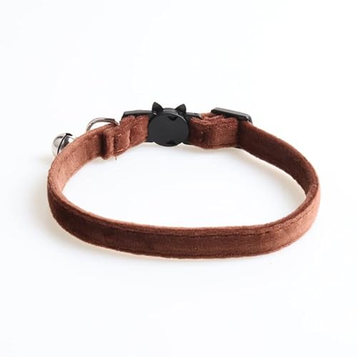 Namzi Katzenhalsband mit Schnalle, verstellbar, weich, für kleine Hunde oder Katzen, Samtbraun Namzi Katzenhalsband mit Schnalle, verstellbar, weich, für kleine Hunde oder Katzen, Samtbraun von Namzi