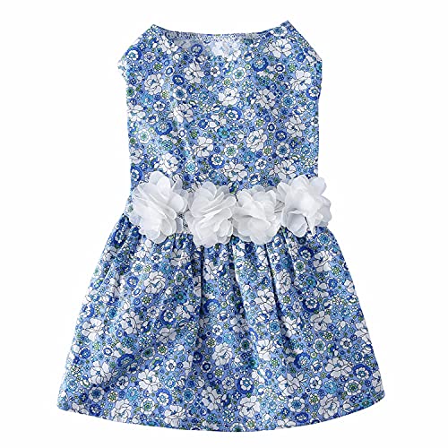 Namzi Süßes Welpen-Hundekleid, niedliches Prinzessinnenkleid, Katzenkleid, Hunderock für kleine Mädchen (A107, L) von Namzi
