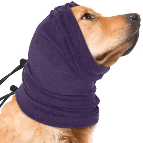 Nanaki Beruhigender Hoodie für Hunde, verstellbare Ohrenschützer und Angstlinderung, ML Purple | Kopfwickel mit Geräuschreduzierung für Feuerwerk, Gewitter, Fellpflege, Hämatom-Heilung Nanaki Beruhigender Hoodie für Hunde, verstellbare Ohrenschützer und Angstlinderung, ML Purple | Kopfwickel mit Geräuschreduzierung für Feuerwerk, Gewitter, Fellpflege, Hämatom-Heilung von Nanaki