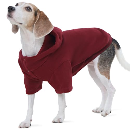 Nanaki Hunde-Kapuzenpullover für große Hunde mit doppeltem Loch für die Leine und Kapuze, warmer Fleece-Hoodie für Jungen und Mädchen, kuschelige Winter-Sweatshirts für Beagle, weich, dehnbar, für Nanaki Hunde-Kapuzenpullover für große Hunde mit doppeltem Loch für die Leine und Kapuze, warmer Fleece-Hoodie für Jungen und Mädchen, kuschelige Winter-Sweatshirts für Beagle, weich, dehnbar, für von Nanaki