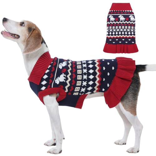 Nanaki Pitbull Hundepullover für mittelgroße Rassen, warm, dehnbar, ärmellos, Pullover, Halloween, Weihnachten, für drinnen und draußen, Herbstkleidung, Winterkleidung, Strickwaren, maschinenwaschbar Nanaki Pitbull Hundepullover für mittelgroße Rassen, warm, dehnbar, ärmellos, Pullover, Halloween, Weihnachten, für drinnen und draußen, Herbstkleidung, Winterkleidung, Strickwaren, maschinenwaschbar von Nanaki