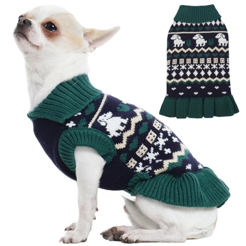 Nanaki Pullover für kleine Hunde, dehnbar, warm, für Welpen, Katzen, niedlicher Strickwaren, Pullover, Mädchen, warmes Weihnachtspullover für kleine Rassen, Herbst, Winter, Chihuahua, Yorkie, Malteser Nanaki Pullover für kleine Hunde, dehnbar, warm, für Welpen, Katzen, niedlicher Strickwaren, Pullover, Mädchen, warmes Weihnachtspullover für kleine Rassen, Herbst, Winter, Chihuahua, Yorkie, Malteser von Nanaki