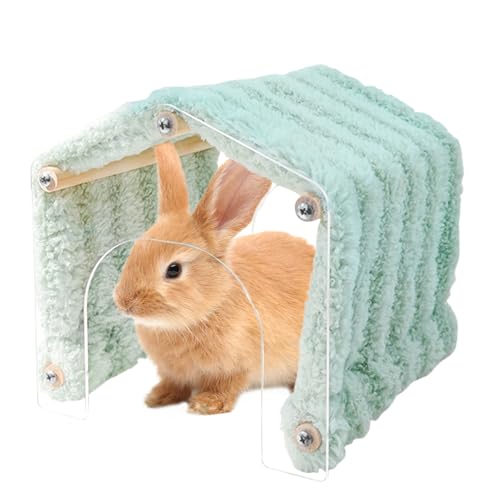 Nankoyal Hamsterversteck Tunnel – Acryl-Tür, abnehmbares Tierversteck, innen und außen, weiches Plüschhaus, platzsparende Lebensraumdekoration für Chinchilla, Hamster, Häschen Nankoyal Hamsterversteck Tunnel – Acryl-Tür, abnehmbares Tierversteck, innen und außen, weiches Plüschhaus, platzsparende Lebensraumdekoration für Chinchilla, Hamster, Häschen von Nankoyal