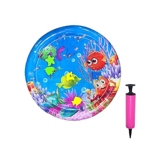 Nankoyal Katzen Wasserspielmatte | Ihre Haustier Wasserunterlage Mit Aufblasbarer Pumpe - 65 cm Babygerechtes Krabbelpad Kühlkissen Für Zu Hause Bei Drinnen Und Draußen von Nankoyal
