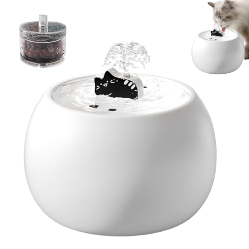 Nankoyal Katzenbrunnen - Abnehmbarer Trinkbrunnen Für Katzen Mit 3D Sensor Und Filter - Langlebiger Wasserspender Für Kätzchen Welpen Und Hunde Drinnen Und Draußen Nankoyal Katzenbrunnen - Abnehmbarer Trinkbrunnen Für Katzen Mit 3D Sensor Und Filter - Langlebiger Wasserspender Für Kätzchen Welpen Und Hunde Drinnen Und Draußen von Nankoyal