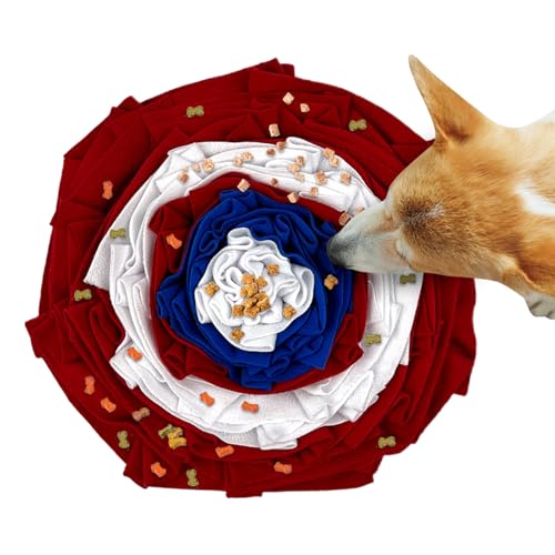 Nankoyal Schnüffelmatte, bunt, interaktives Kauspielzeug für Hunde, langsamer Futterspender, Leckerli-Spender, Leckerli-Spender, Zahnreinigungsspielzeug für Übungen, Jagd von Nankoyal