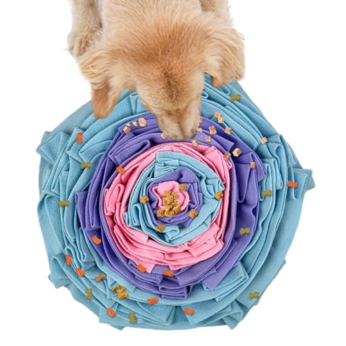 Nankoyal Schnüffelmatte für Hunde, interaktiv, bunt, Leckerli-Spender, Haustierfutter, auslaufendes Zahnreinigungsspielzeug für Übungen, Jagd Nankoyal Schnüffelmatte für Hunde, interaktiv, bunt, Leckerli-Spender, Haustierfutter, auslaufendes Zahnreinigungsspielzeug für Übungen, Jagd von Nankoyal