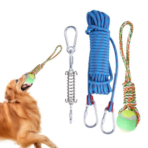 Nankoyal Spring Pole Dog Rope Toy - Interactive Tug Squeaky Toy Toy - Interactive Tug Squeaky Toy Muscle Builder Spring Pole Dog Rope For Small Medium Dogs Nankoyal Spring Pole Dog Rope Toy - Interactive Tug Squeaky Toy Toy - Interactive Tug Squeaky Toy Muscle Builder Spring Pole Dog Rope For Small Medium Dogs von Nankoyal