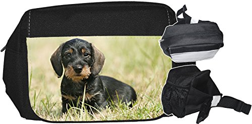 +++ DACKEL Dachshund TECKEL - GÜRTELTASCHE Bauchtasche Futterbeutel HÜFTTASCHE Tasche - DCK 01 von Nanyuk