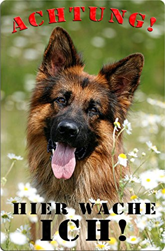 Nanyuk +++ Deutscher SCHÄFERHUND - Metall Warnschild Schild Hundeschild Sign - DSH 11 T15 von Nanyuk