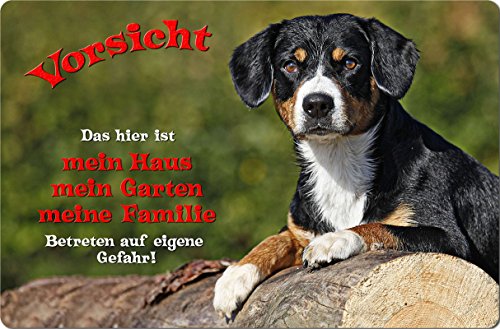 Nanyuk +++ Entlebucher Sennenhund - Metall Warnschild Schild Hundeschild Sign - ELS 02 T1 von Nanyuk